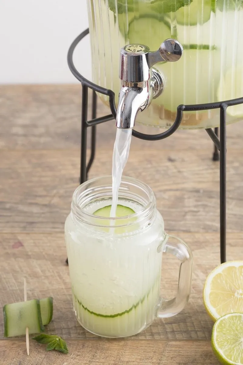 Kilner Drankendispenserhouder - Zwart - 8L