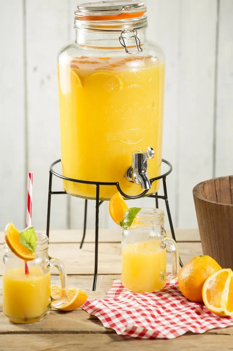 Kilner Drankendispenserhouder - Zwart - 8L