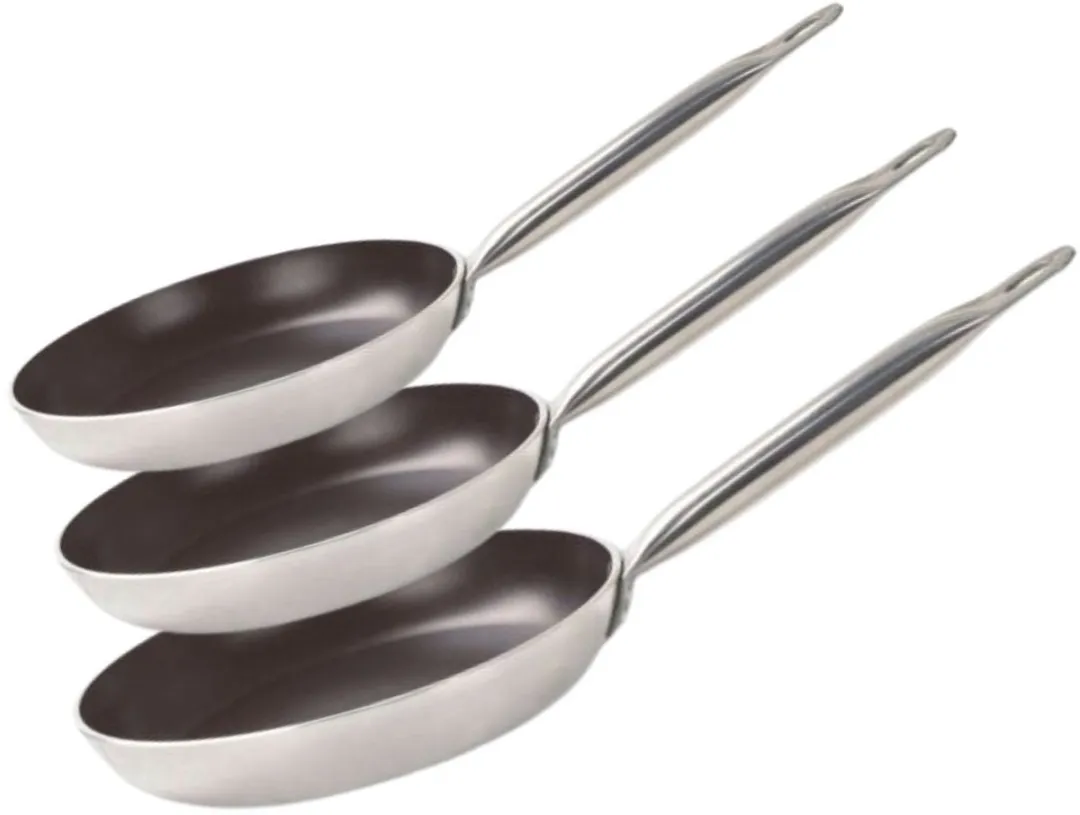 Fackelmann Elo 9804150 Set van 3 Aluminium Pannen