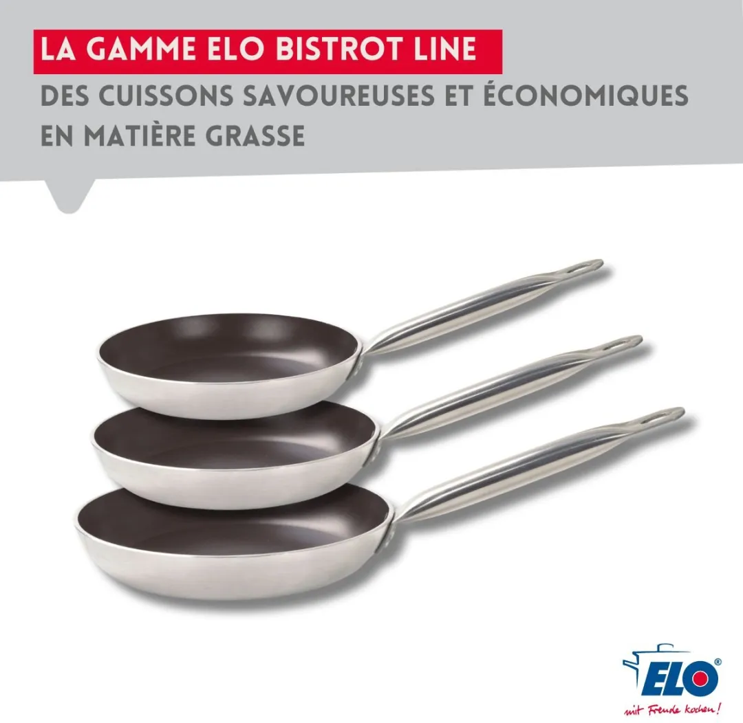 Fackelmann Elo 9804150 Set van 3 Aluminium Pannen - 24cm - Zwart/Grijs