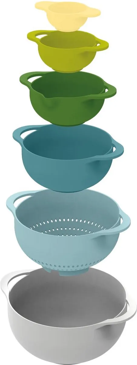 Joseph Joseph Duo Opal Voedselbereidingsschalen - 6-delig Multicolor