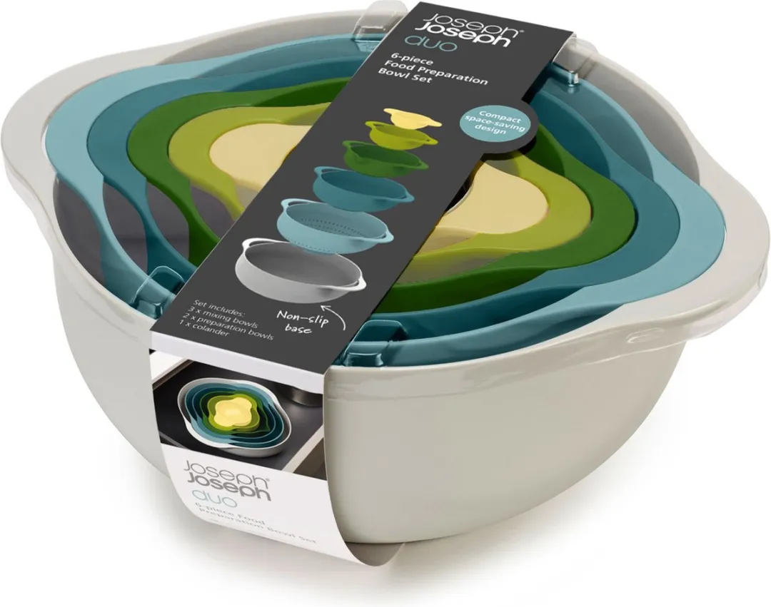 Joseph Joseph Duo Opal Voedselbereidingsschalen - 6-delig Multicolor
