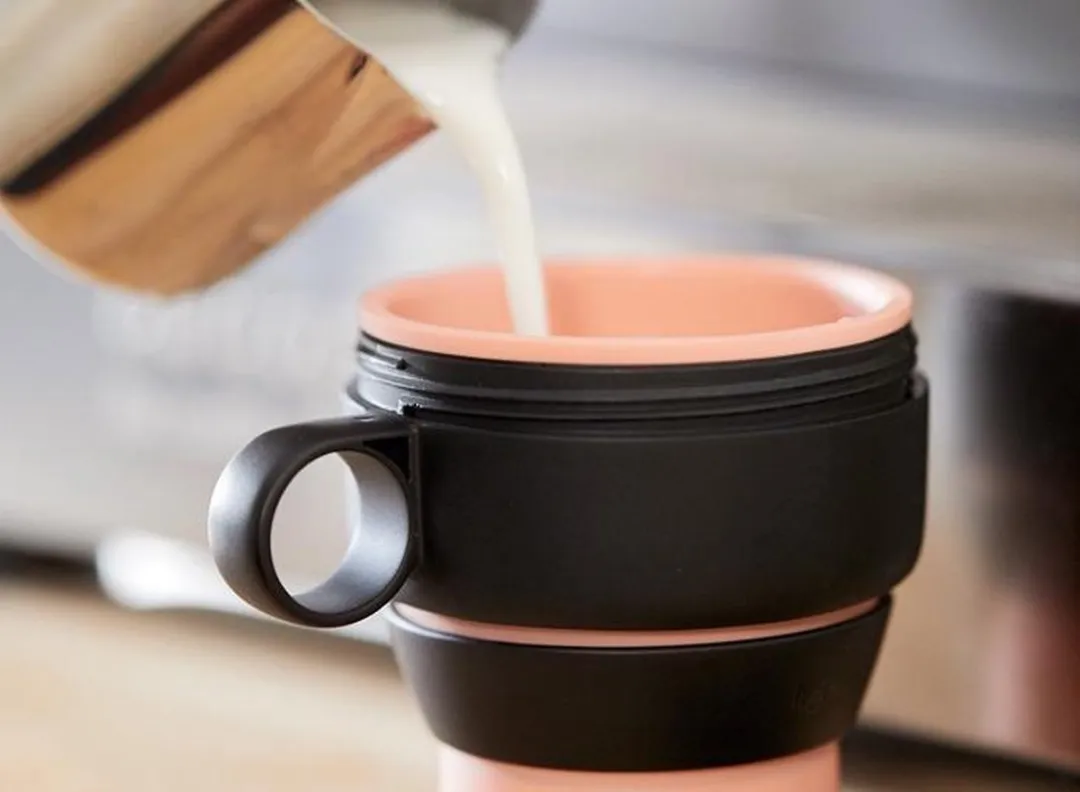 Lékué Koffiebeker To Go - 355 ml - Grey