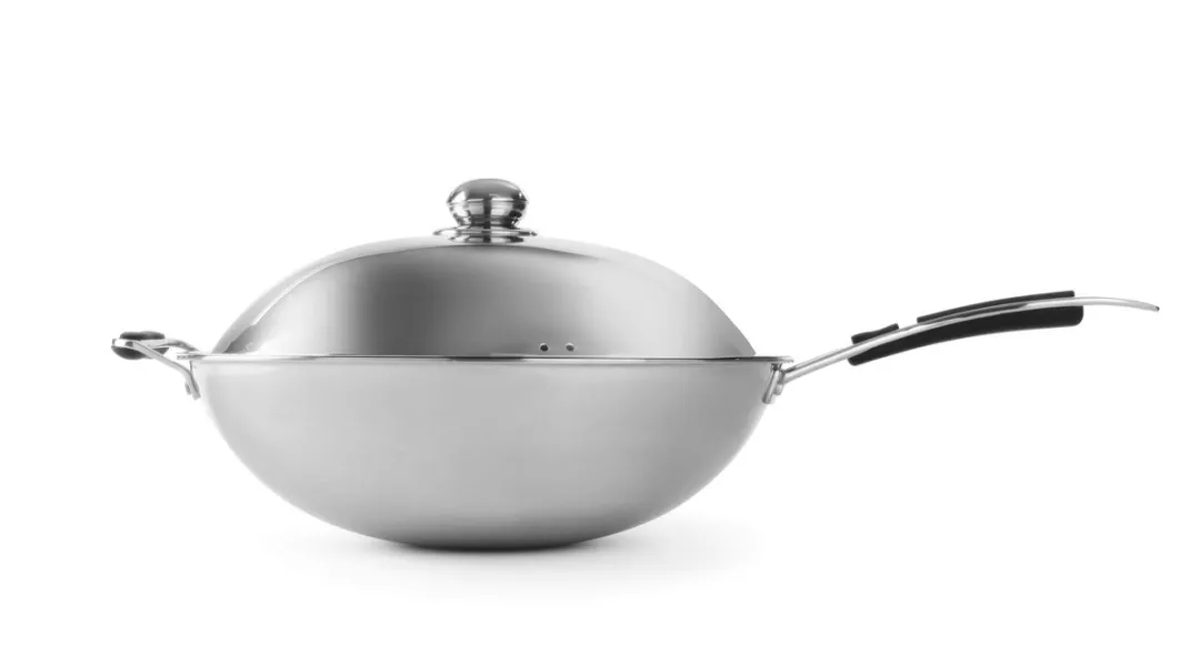 HENDI Wokpan Ø36cm - Roestvrij staal - Inductie - Grijs
