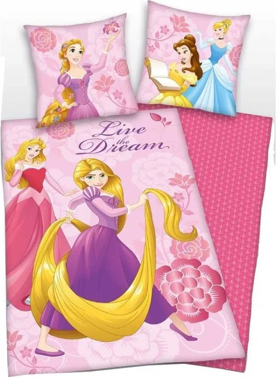 Disney Princess Dekbedovertrek Eenpersoons 140x200cm