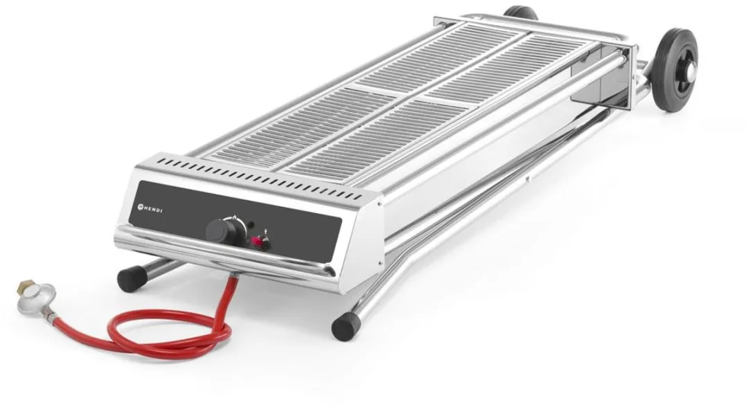 HENDI Xenon Pro BBQ 7,5kW - 2 Branders - Roestvrijstaal - afbeelding 4 van 6