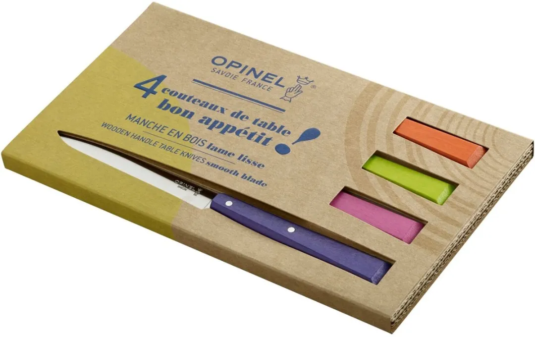 Opinel N°125 Bon Appétit Tafelmessenset 4-delig