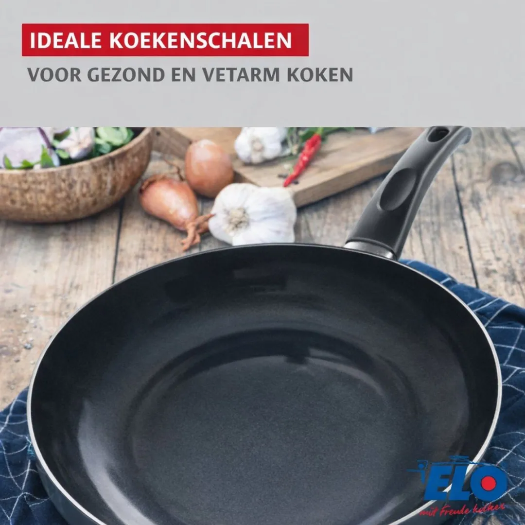 Fackelmann Elo 9743350 Keukenset 8-delig - 3 Bakpannen 20/24/28cm & 5 Kookpotten 12-24cm - Roestvrij staal