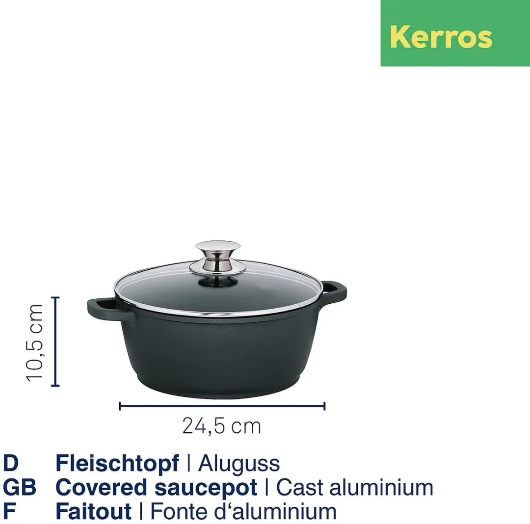 Kela Kerros Kookpan 24cm - 3L - Zwart