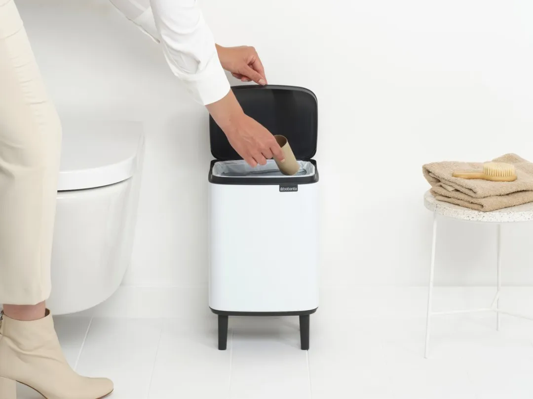Brabantia Bo Hi Prullenbak 7L - White