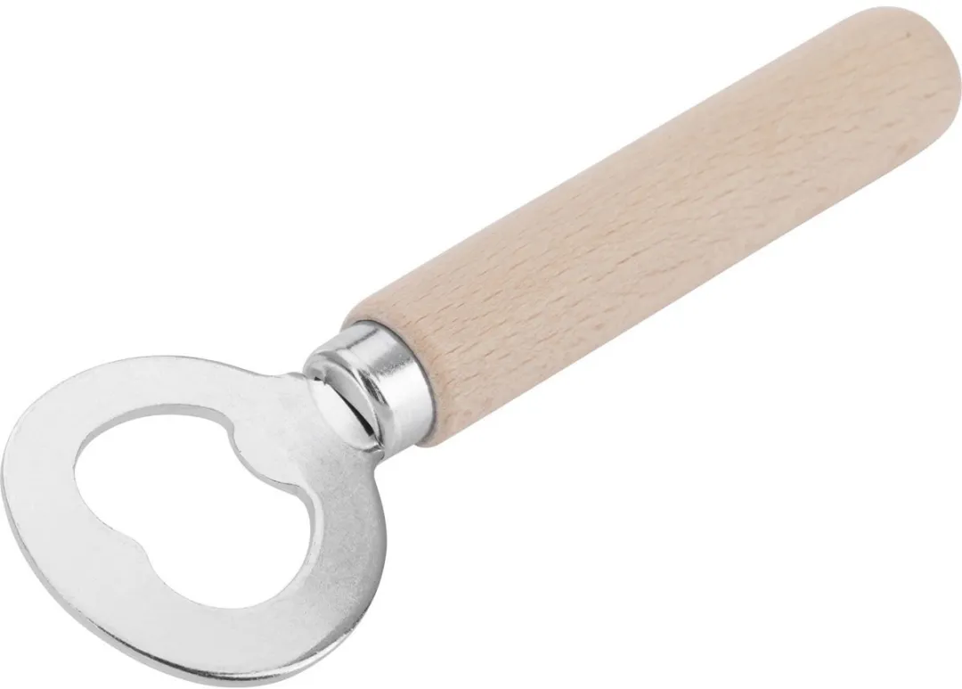 Westmark Woody Flesopener 14,1cm - Hout/Zilver