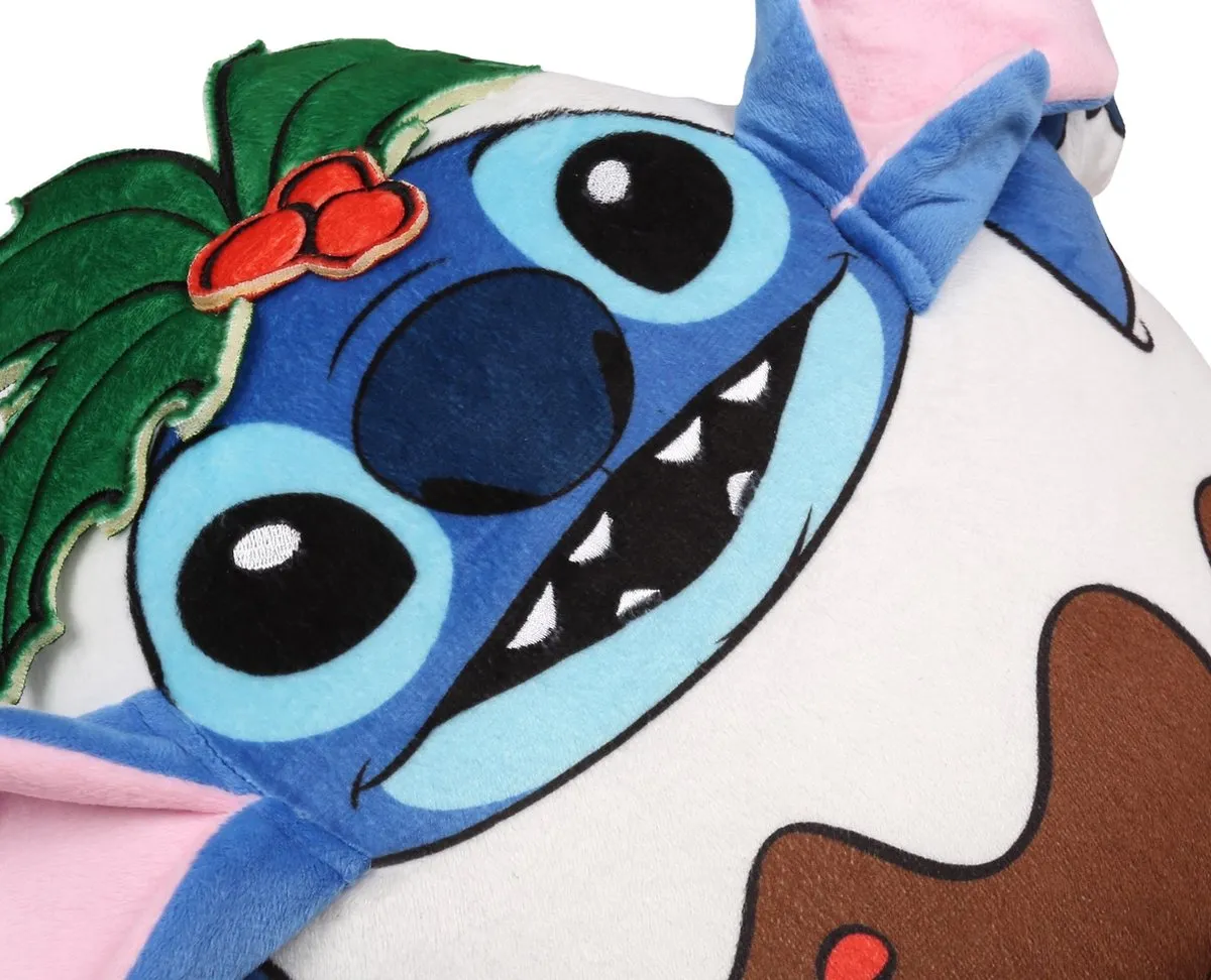 Disney Stitch Kerst Sierkussen 25x35cm - Blauw - afbeelding 2 van 6