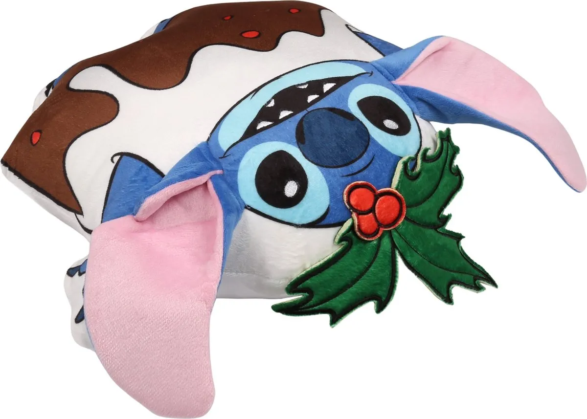 Disney Stitch Kerst Sierkussen 25x35cm - Blauw - afbeelding 6 van 6