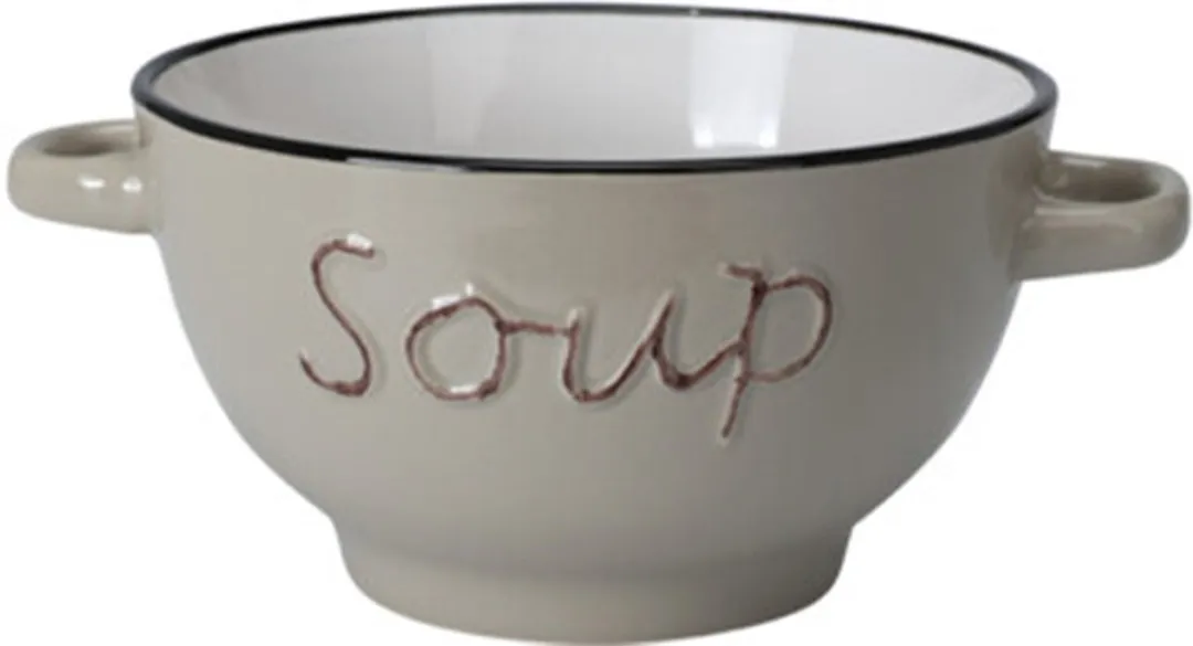 Excellent Houseware Soepkommen Gres 6 Stuks - Ø14cm