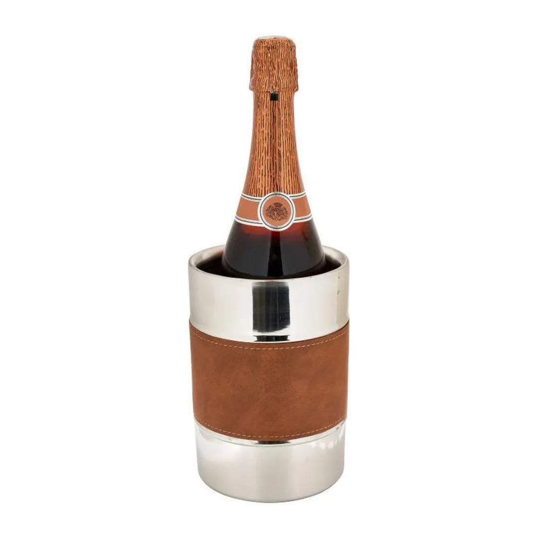 Excellent Houseware Champagne & Wijnfles Koeler 2L - Ø12cm - Zilver