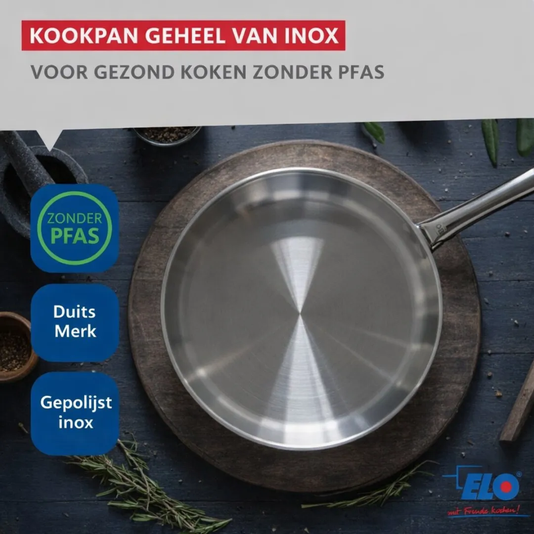 Fackelmann Elo Profi Brillant Keukengerei Set 4-delig - 28/14/16/20cm - Roestvrij staal