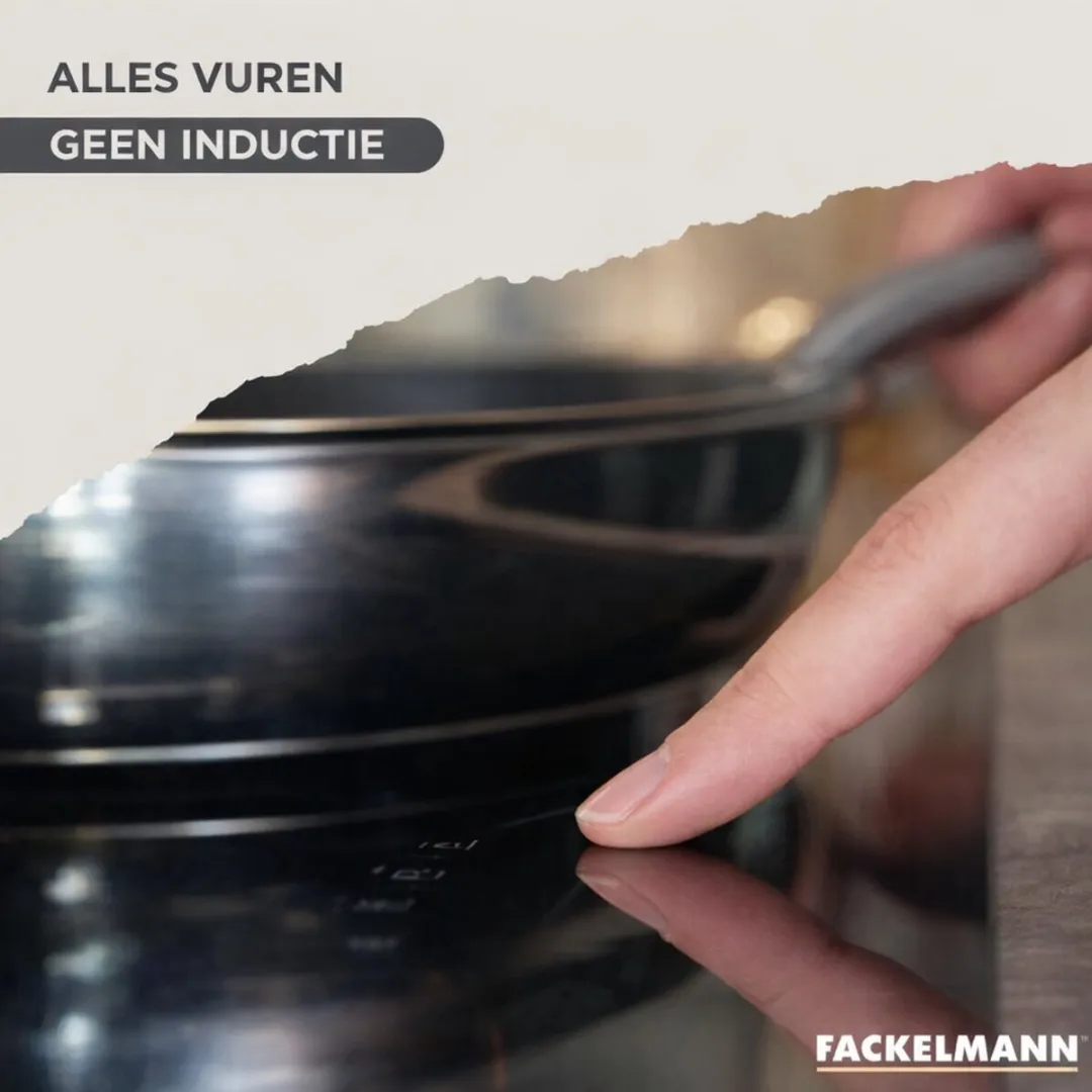 Fackelmann Genève Set RVS Kookpotten & Pannen 16/20/24cm - 5 Stuks
