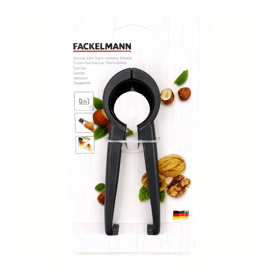 Fackelmann Knax 3-in-1 Notenkraker - 18,5 cm - Zwart
