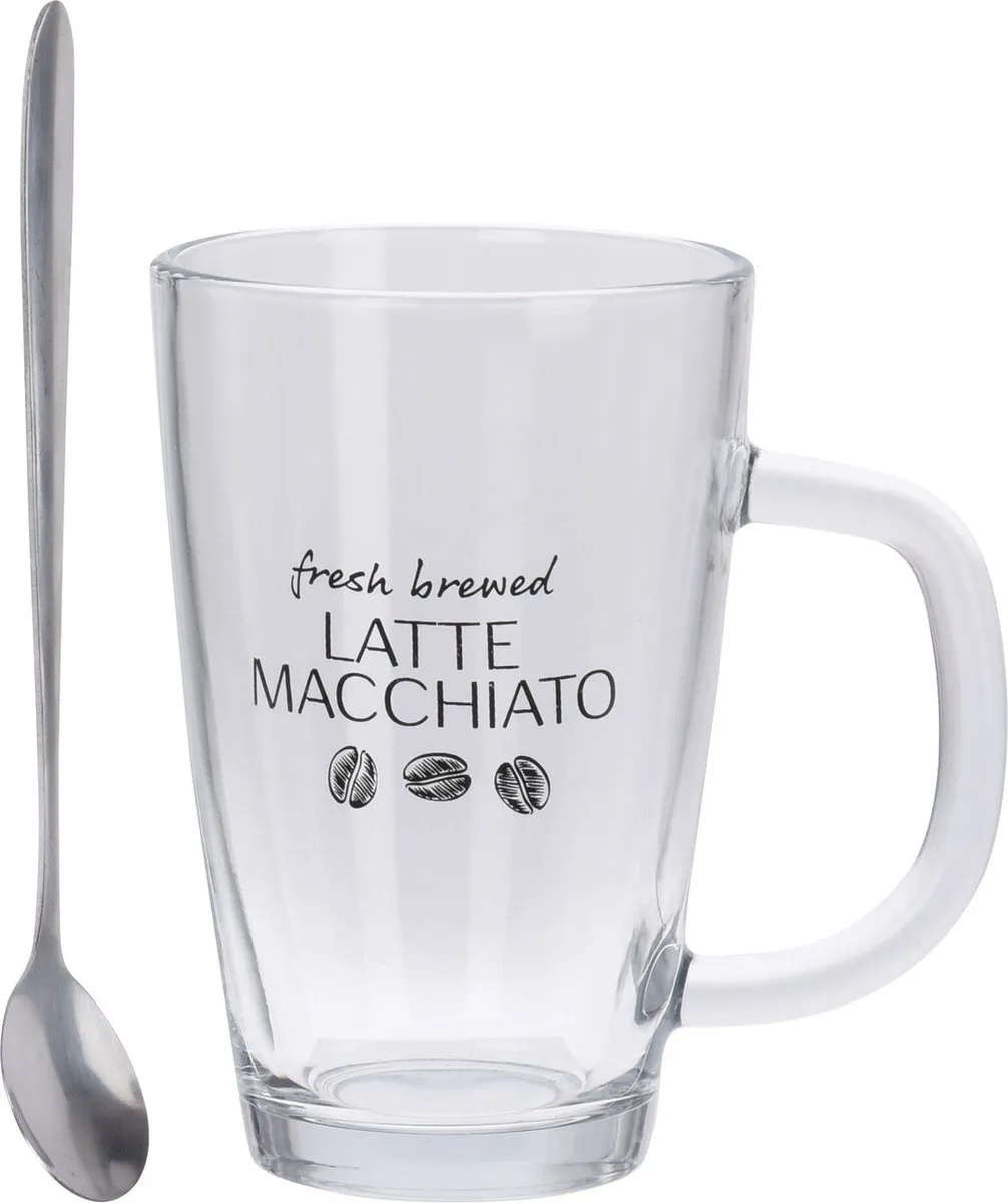 Excellent Houseware Latte Macchiato Glazen Set 6-delig - 300ml - Transparant