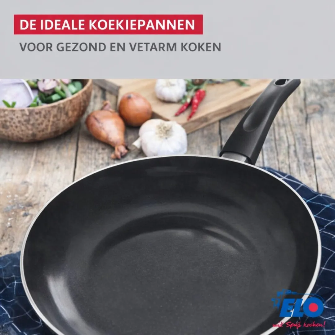 Fackelmann Elo 9807850 Set Aluminium Pannen - 3 Stuks met Glasdeksels - Ø20cm