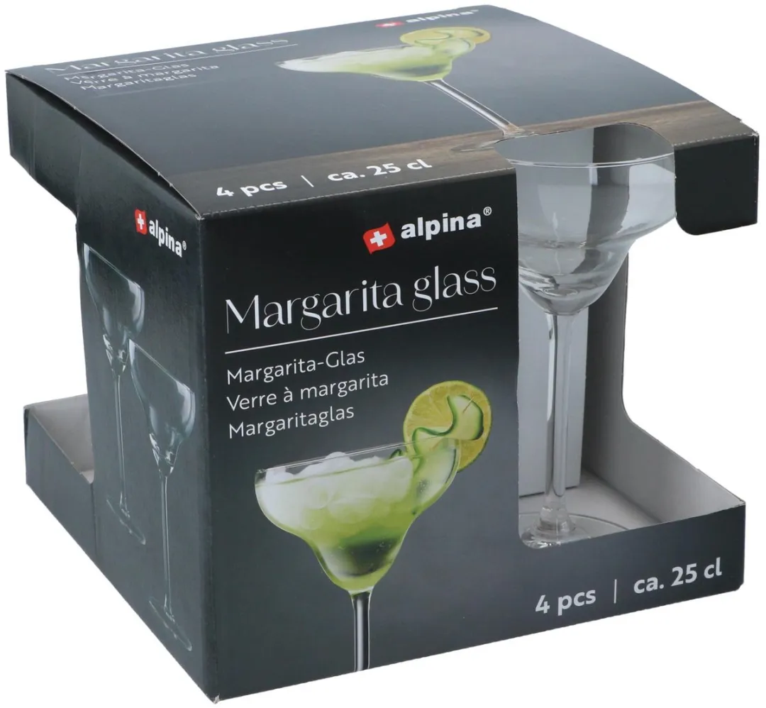 Alpina Margarita Glazen Set 4 Stuks - 25cl Transparant