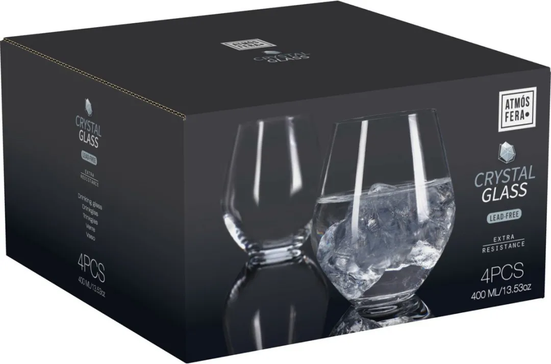 Excellent Houseware Tumbler Drinkglazen 400ml - 12 Stuks - Transparant