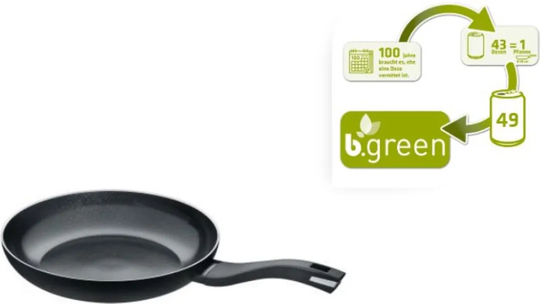 Berndes - B.Green - Koekenpan 30 cm - Gerecycled Aluminium - Zilver