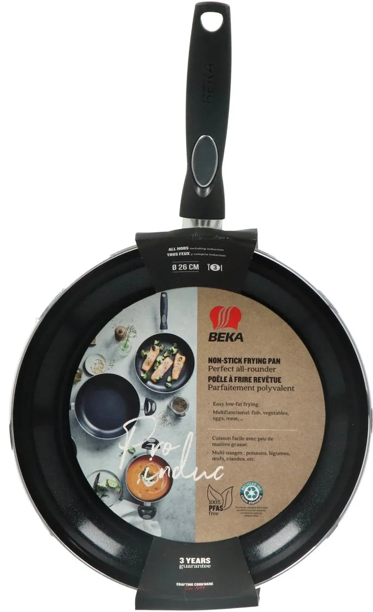 Beka Pro Induc Koekenpan 26cm - Keramisch - Zwart