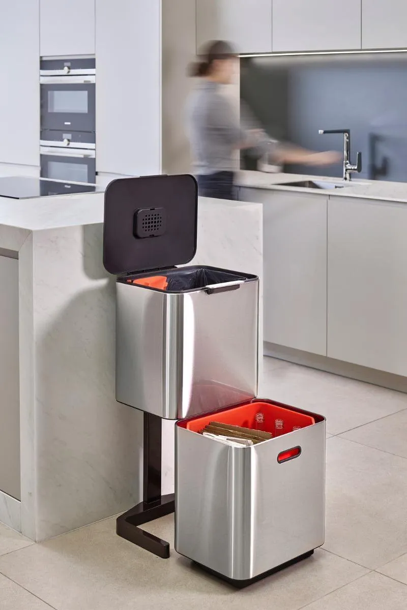 Joseph Joseph Totem Max Prullenbak 60L - Zilver - afbeelding 6 van 6