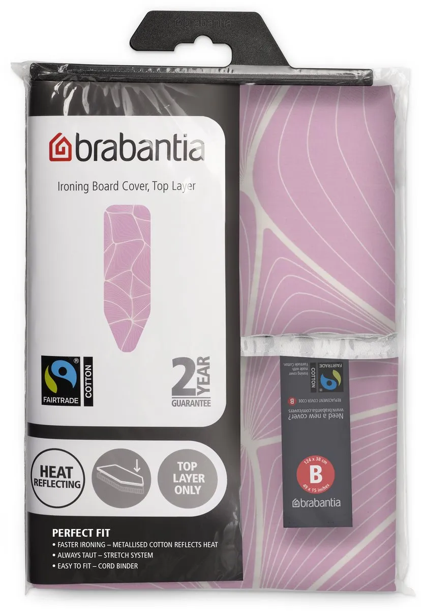 Brabantia Strijkplankhoes Toplaag 246104 - 124x38cm Lilac Waves