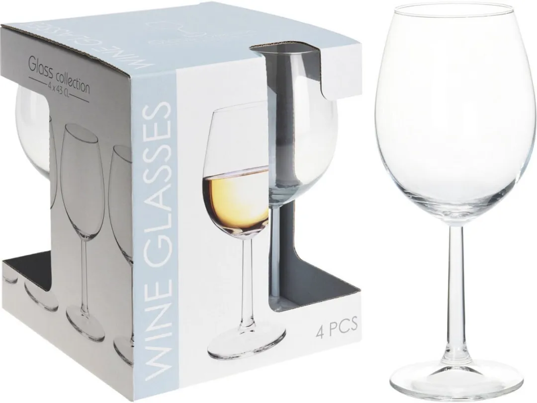 Excellent Houseware Wijnglazen Set 8 Stuks - 430/580ml