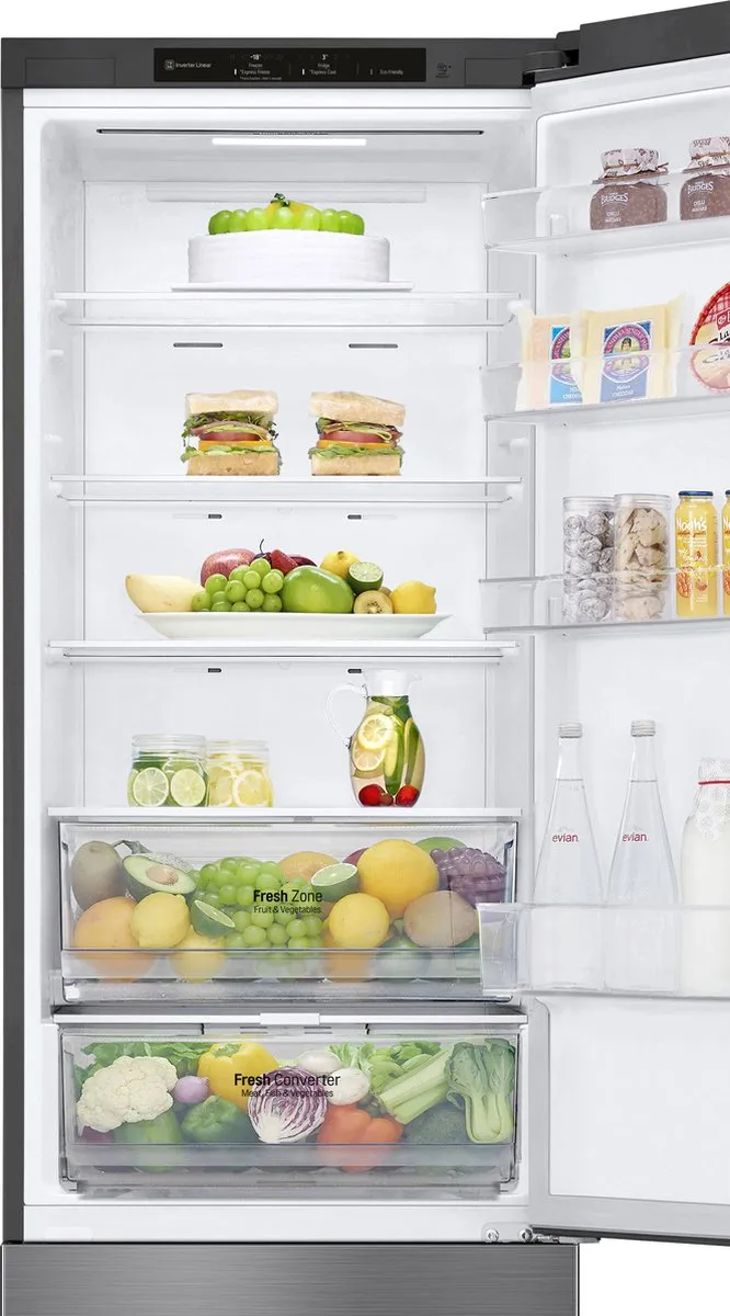 LG GBP62PZNAC Koel-Vriescombinatie 384L - Nofrost - RVS - afbeelding 6 van 6