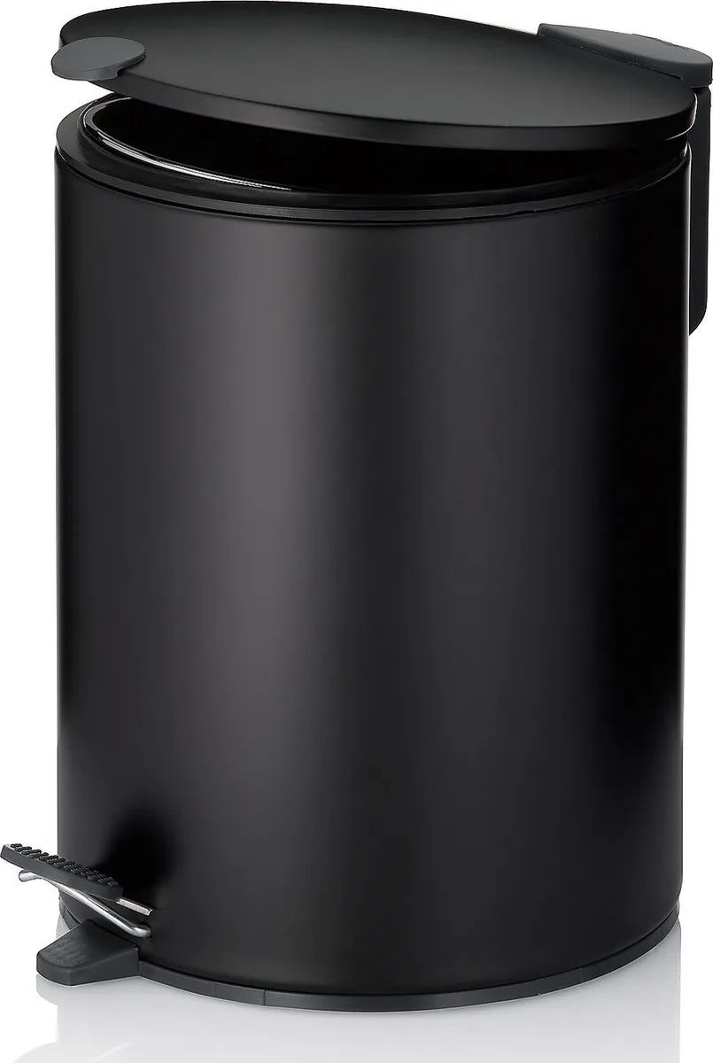 Kela Pedaal Afvalemmer 5L - Zwart
