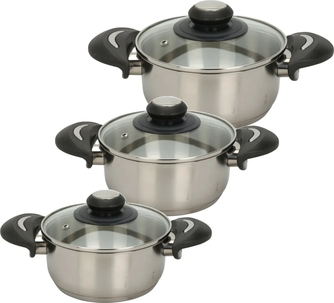 Excellent Houseware Kookpannen Set 3-delig