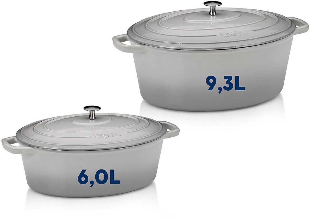 Kela Gietijzeren Braadpan 6L - Grijs - afbeelding 6 van 6