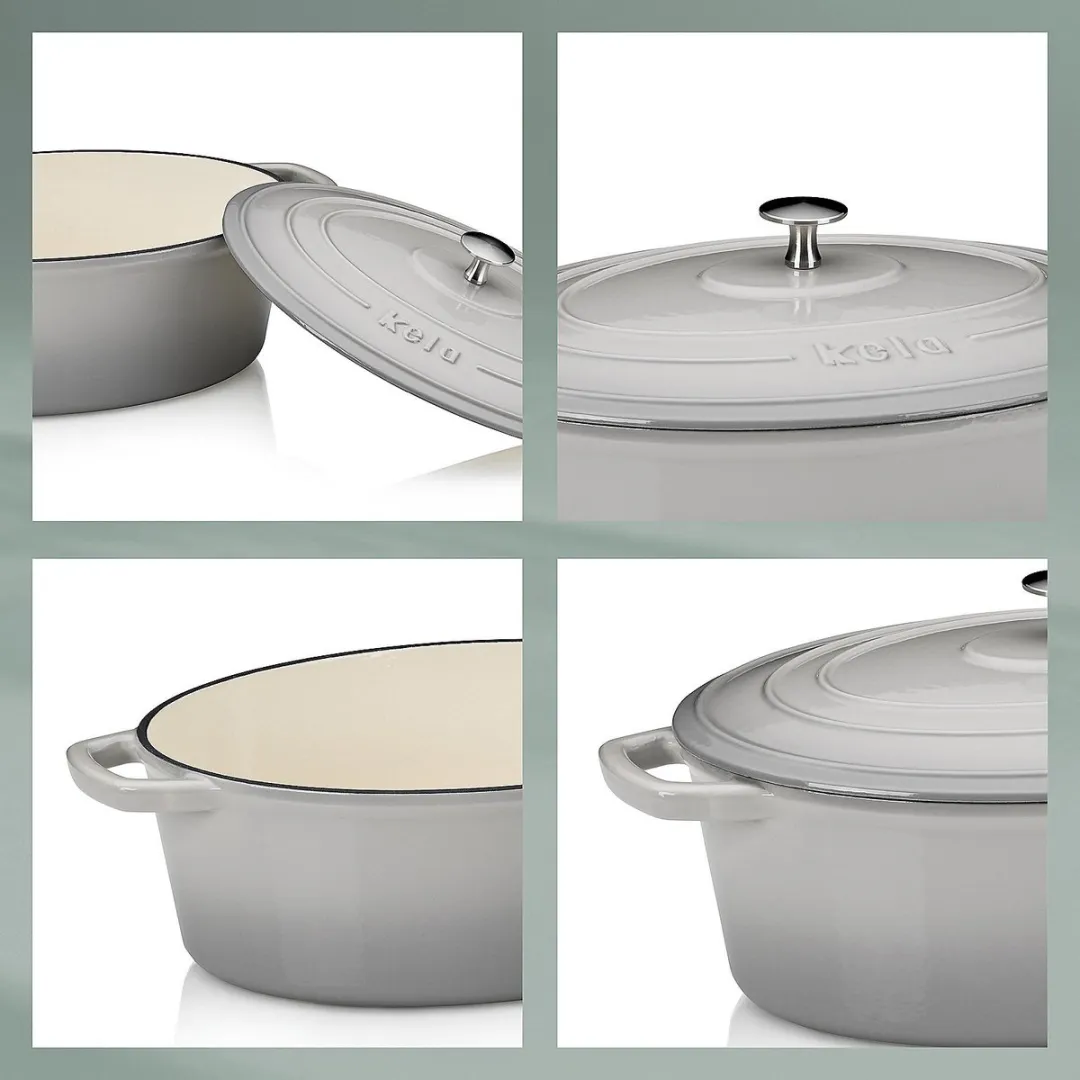 Kela Gietijzeren Braadpan 6L - Grijs