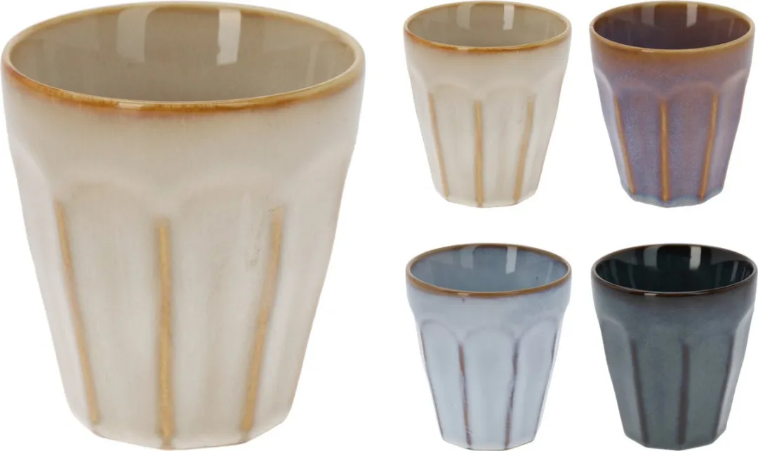 Excellent Houseware Lungo Koffiekopjes 250ml - 8 Stuks - Multi