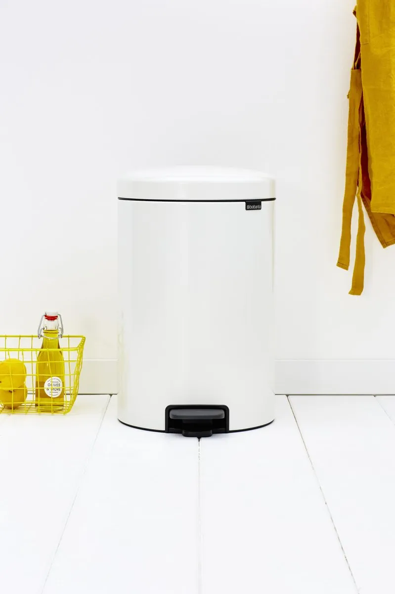 Brabantia NewIcon Prullenbak 20L - Wit