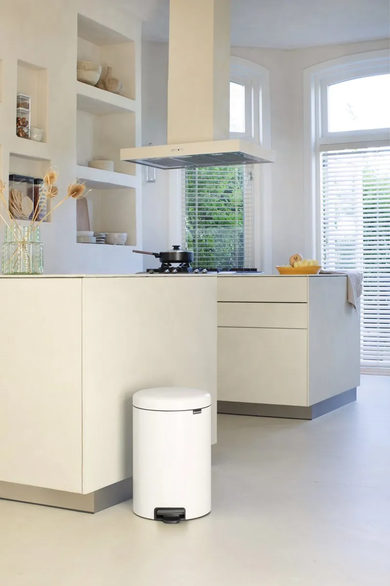 Brabantia NewIcon Prullenbak 20L - Wit