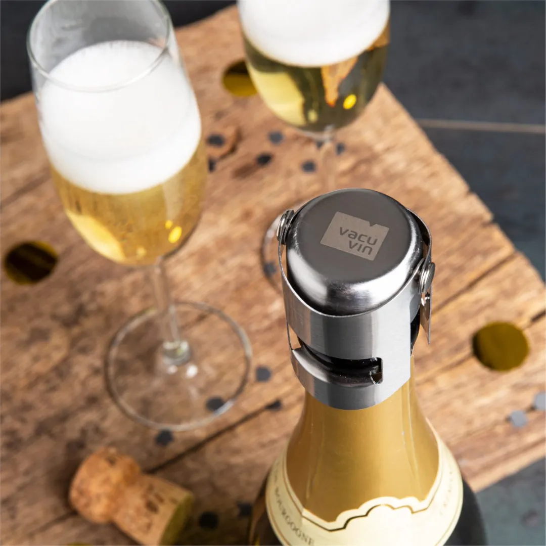VacuVin Champagne Stopper 18813606 - Zilver