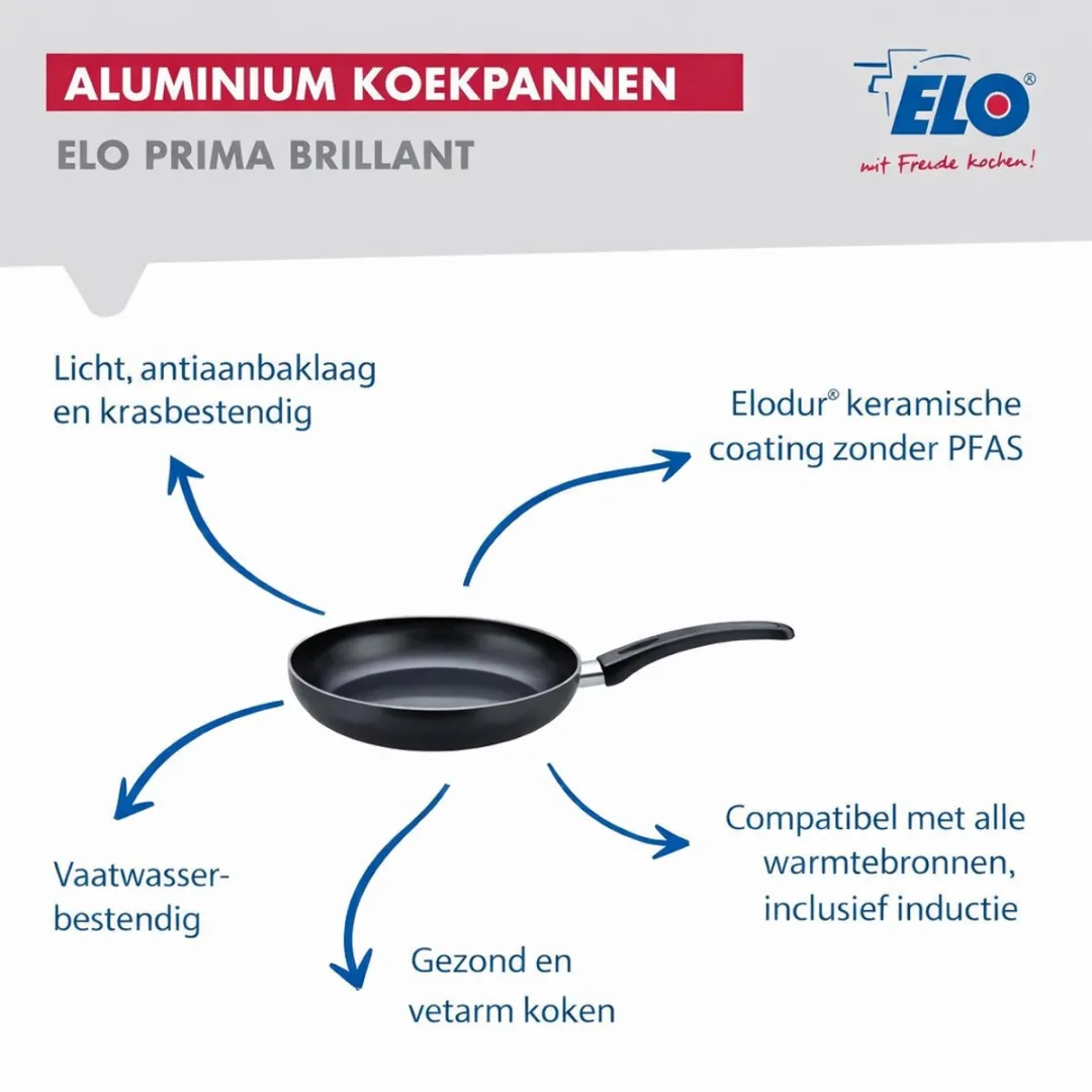 Fackelmann ELO 9725850 Keukengerei Set - 4-delig Inductie - Zwart