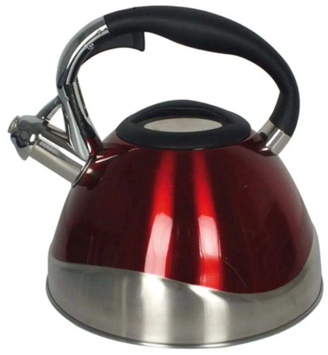 Kela Fluitketel 3L - Rood - 22cm - 12 Kopjes