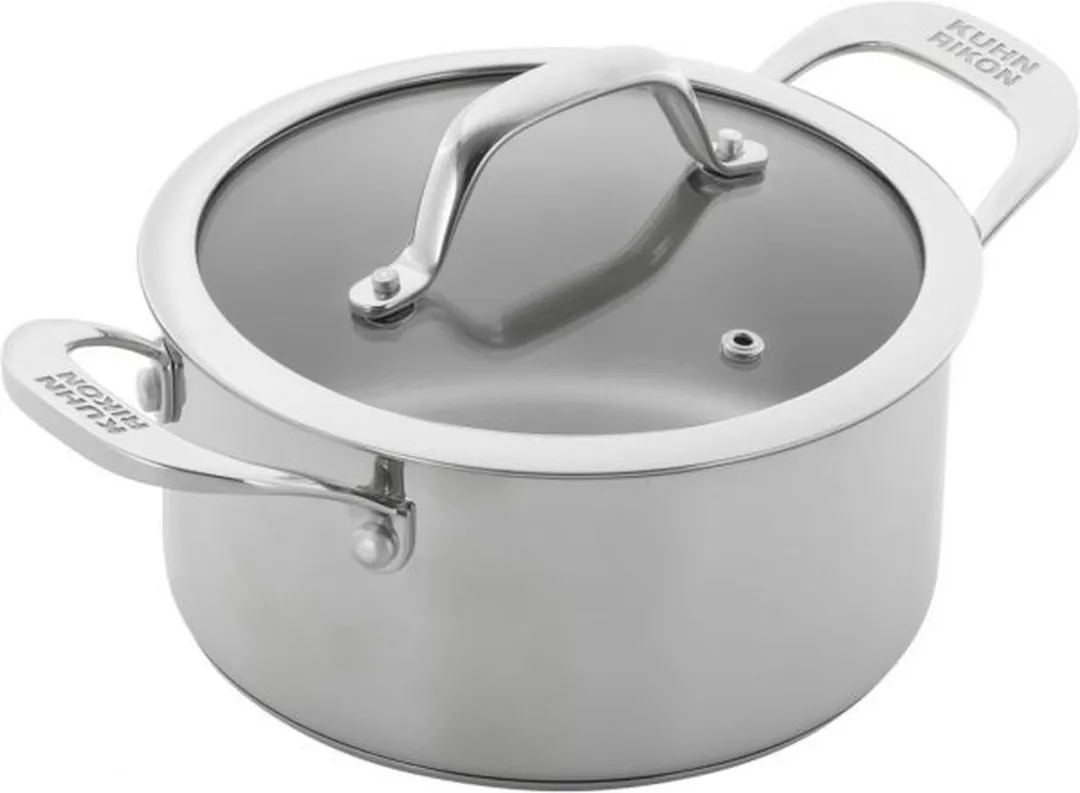 Kuhn Rikon - Allround Series - Kookpan 2.3L - RVS - Roestvrijstaal, Keramisch, Gas, Halogeen, Inductie