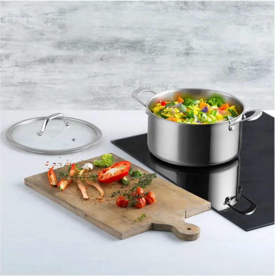 Kuhn Rikon - Allround Series - Kookpan 2.3L - RVS - Roestvrijstaal, Keramisch, Gas, Halogeen, Inductie