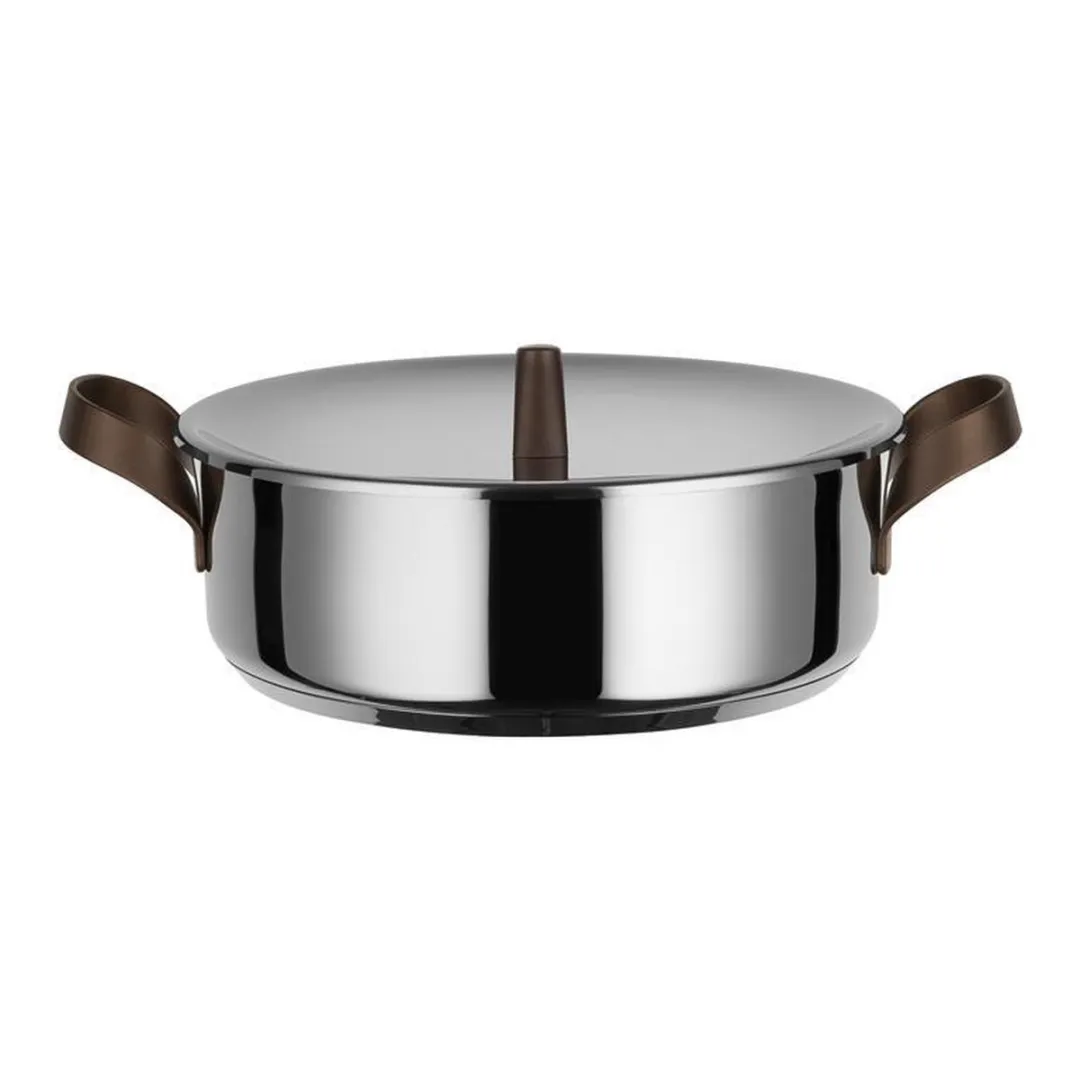 Alessi Edo Braadpan 28cm - 5 Liter - Zilver
