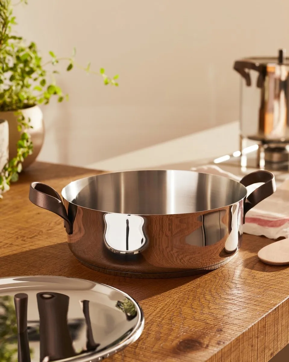 Alessi Edo Braadpan 28cm - 5 Liter - Zilver