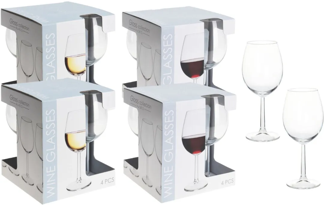 Excellent Houseware Wijnglazen 16 Stuks