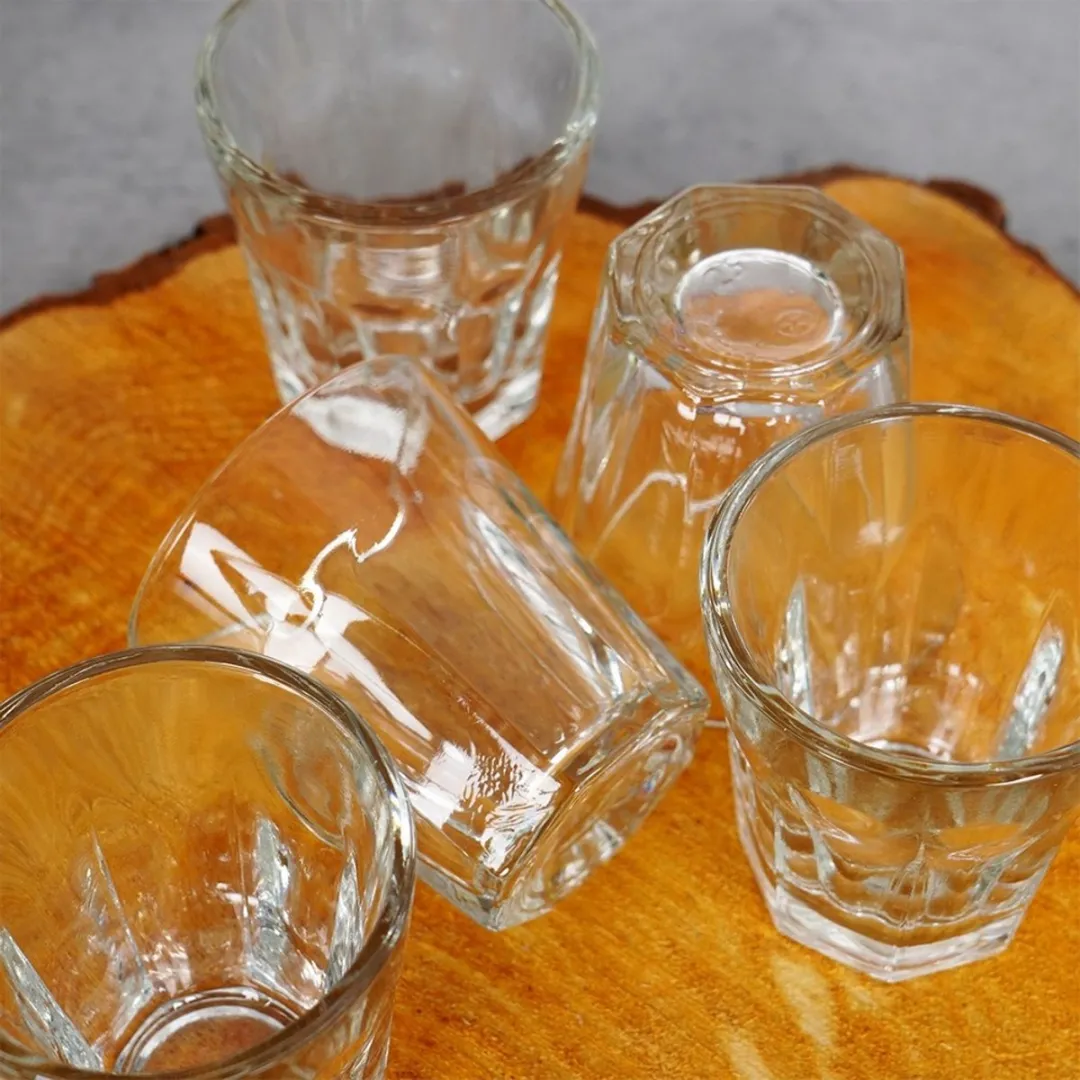 Excellent Houseware Glazen Borrelglaasjes 40ml - Set van 6