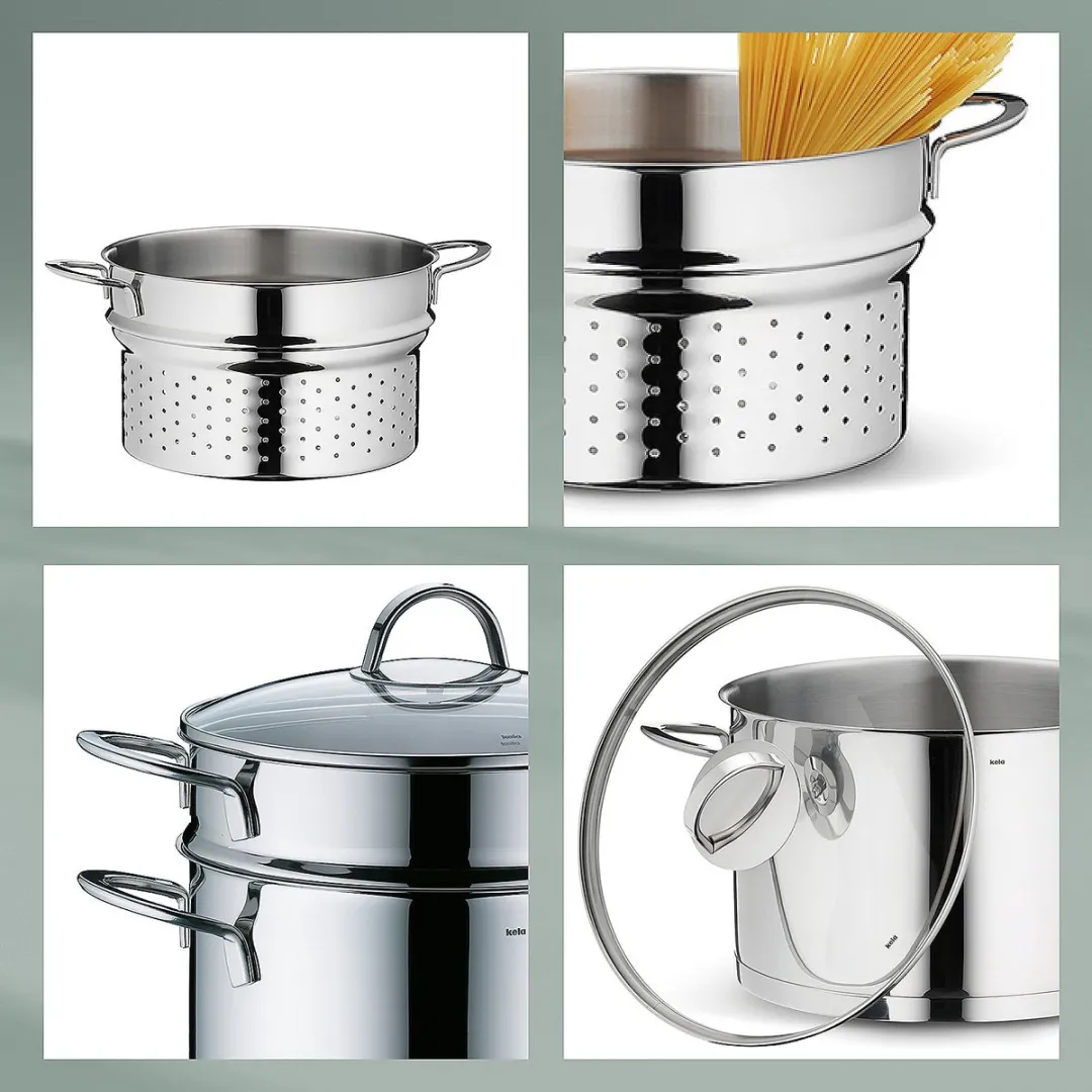 Kela Cailin Pastapan RVS 24cm - 5.8L - Zilver