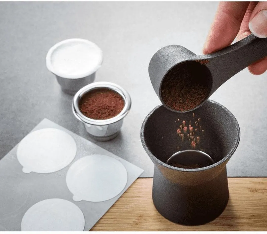 GEFU Conscio Set Koffiecapsules - 10 Stuks - Zwart